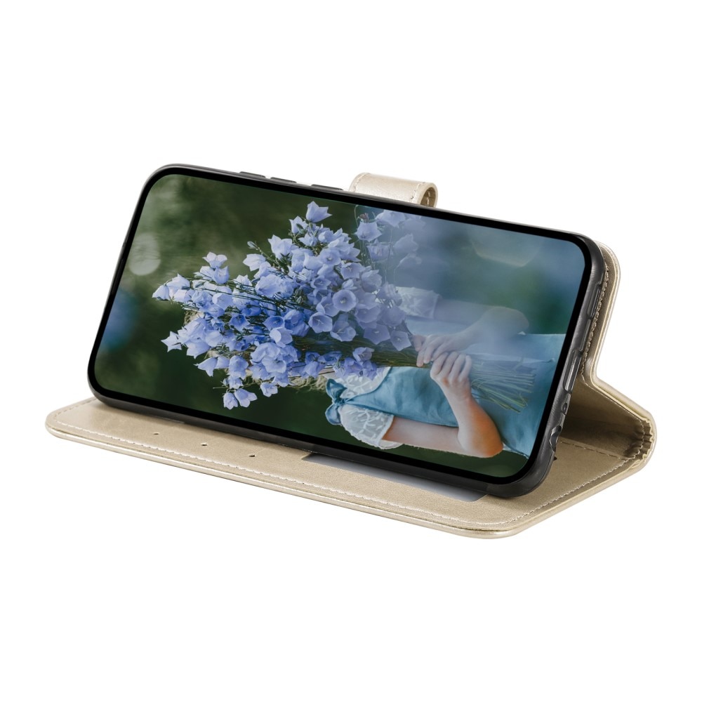 Samsung Galaxy A16 Handytasche Mandala gold