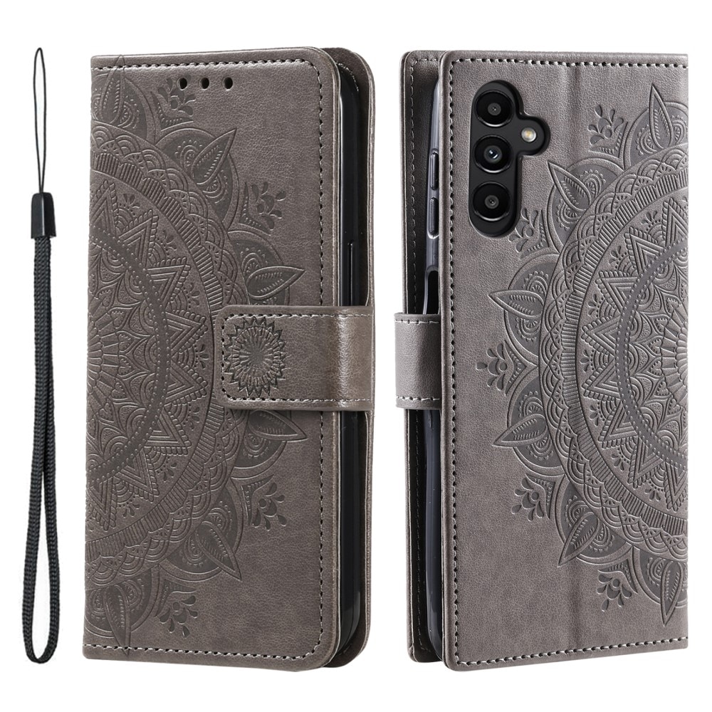 Samsung Galaxy A16 Handytasche Mandala grau