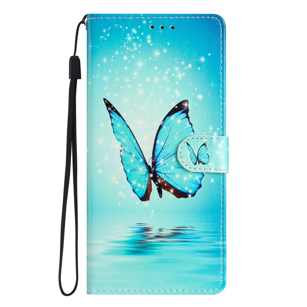 Samsung Galaxy A16 Handytasche blaue Schmetterlinge