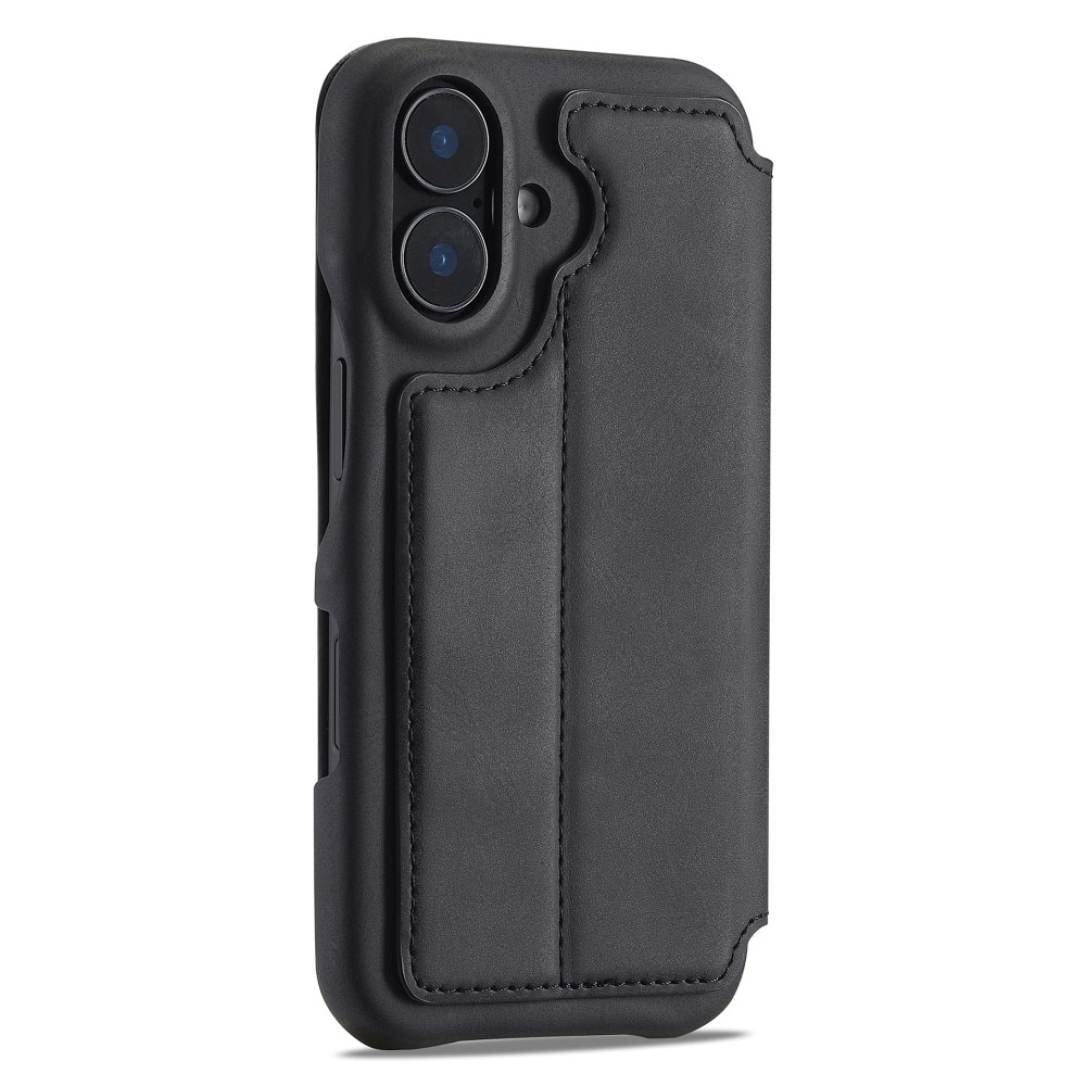 Slim Portemonnaie-Hülle iPhone 16 schwarz