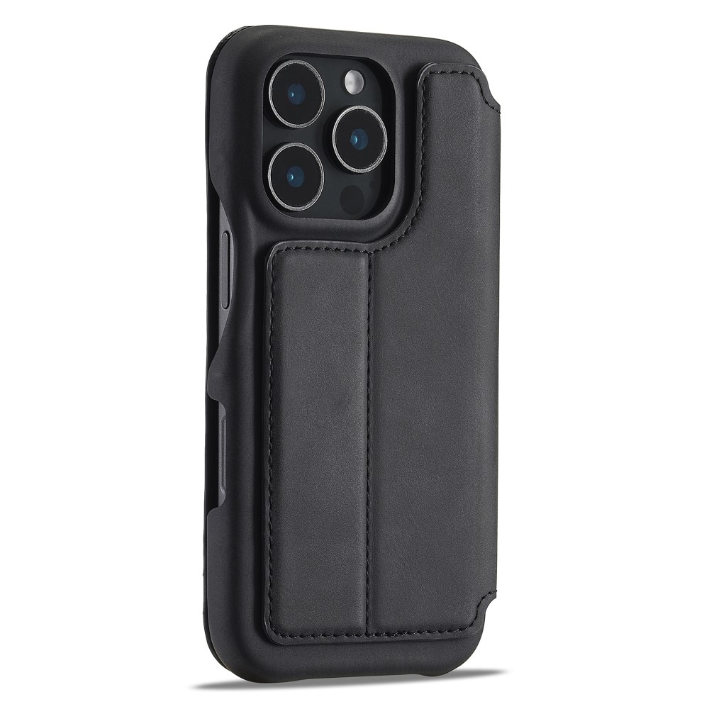 Slim Portemonnaie-Hülle iPhone 16 Pro schwarz