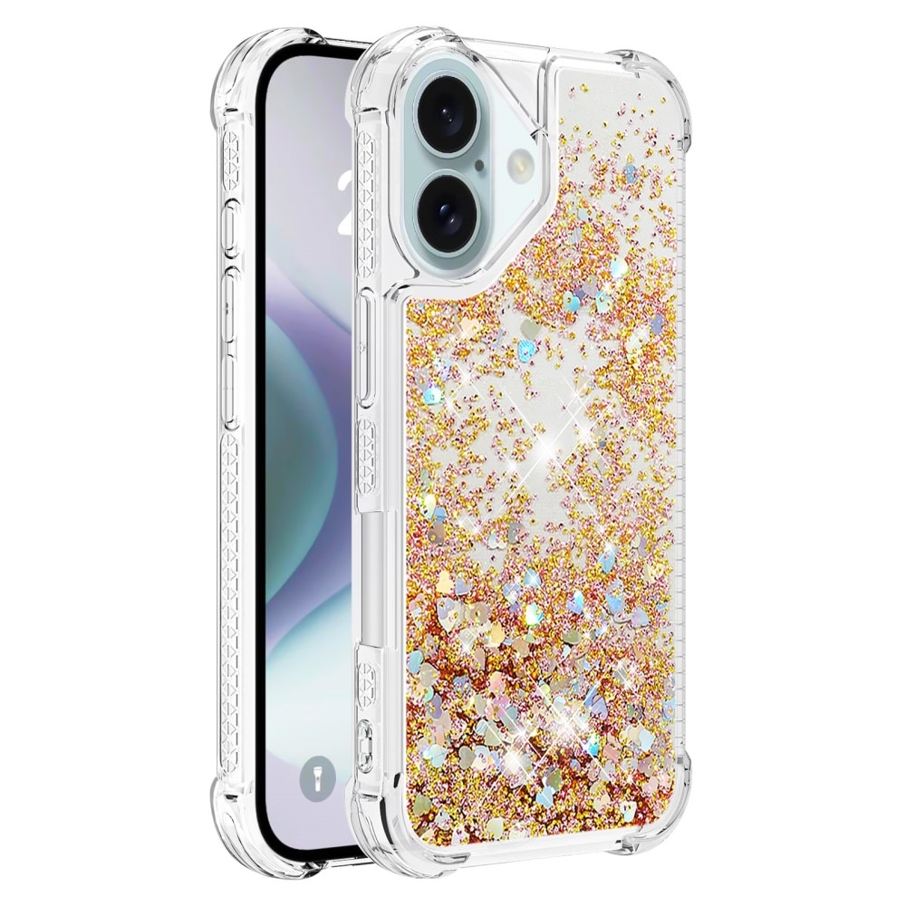 iPhone 16 Glitter Powder TPU Handyhülle gold