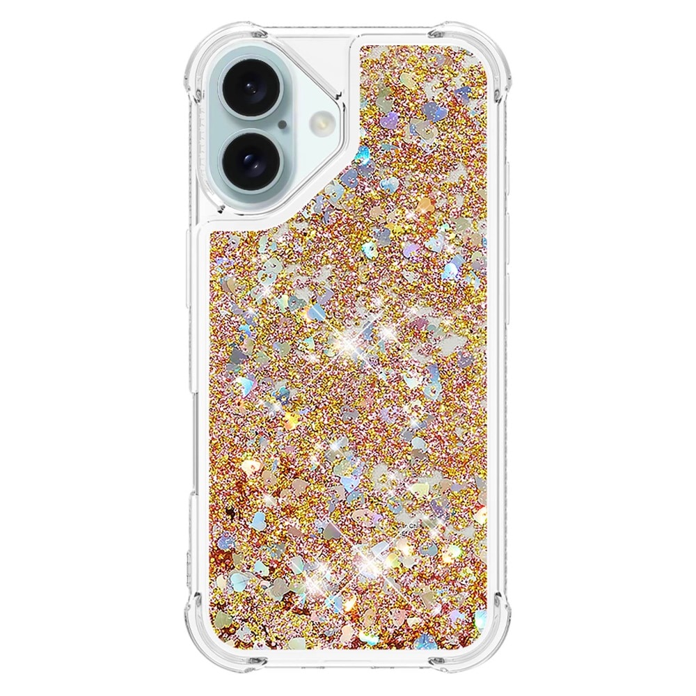 iPhone 16 Glitter Powder TPU Handyhülle gold