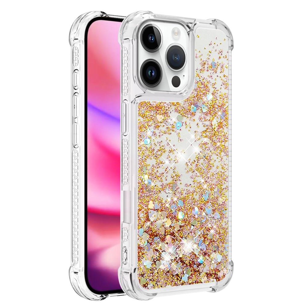 iPhone 16 Pro Glitter Powder TPU Handyhülle gold