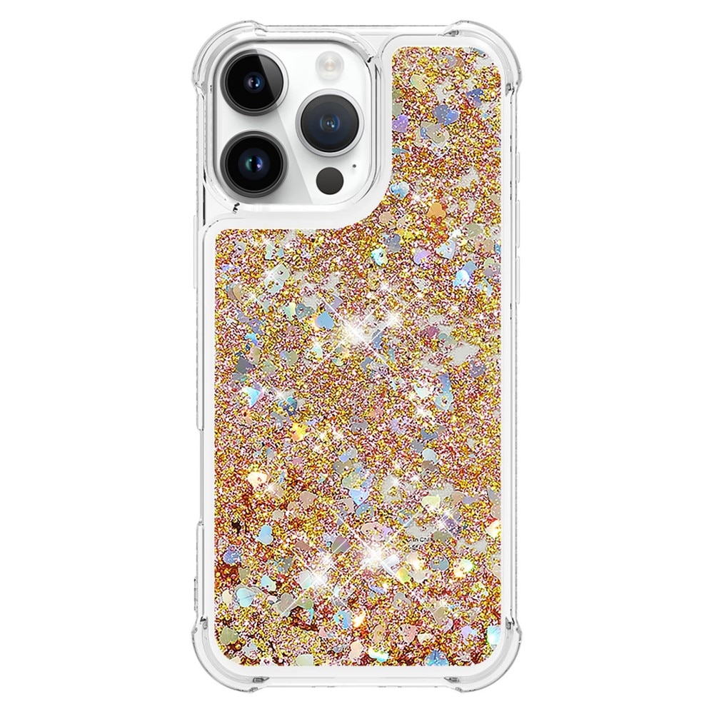 iPhone 16 Pro Glitter Powder TPU Handyhülle gold