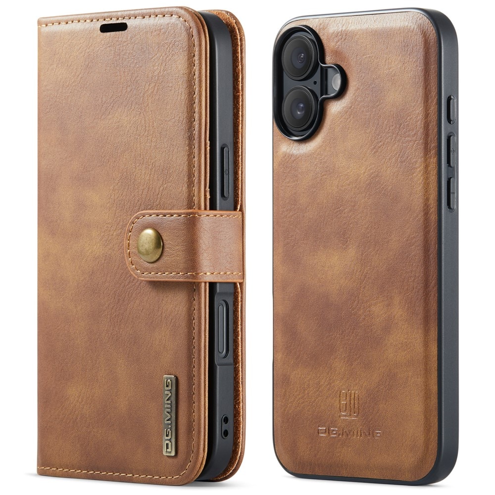 Handytasche Magnetische iPhone 16 Plus Cognac