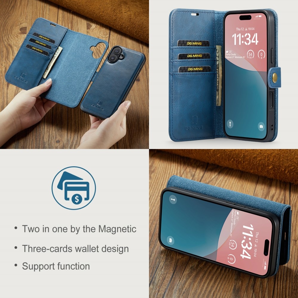 Handytasche Magnetische iPhone 16 Plus Blue