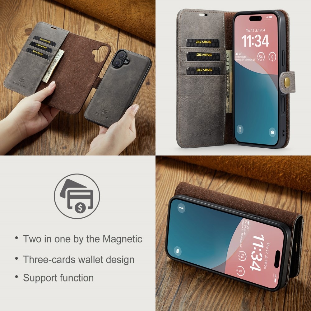 Handytasche Magnetische iPhone 16 Brown