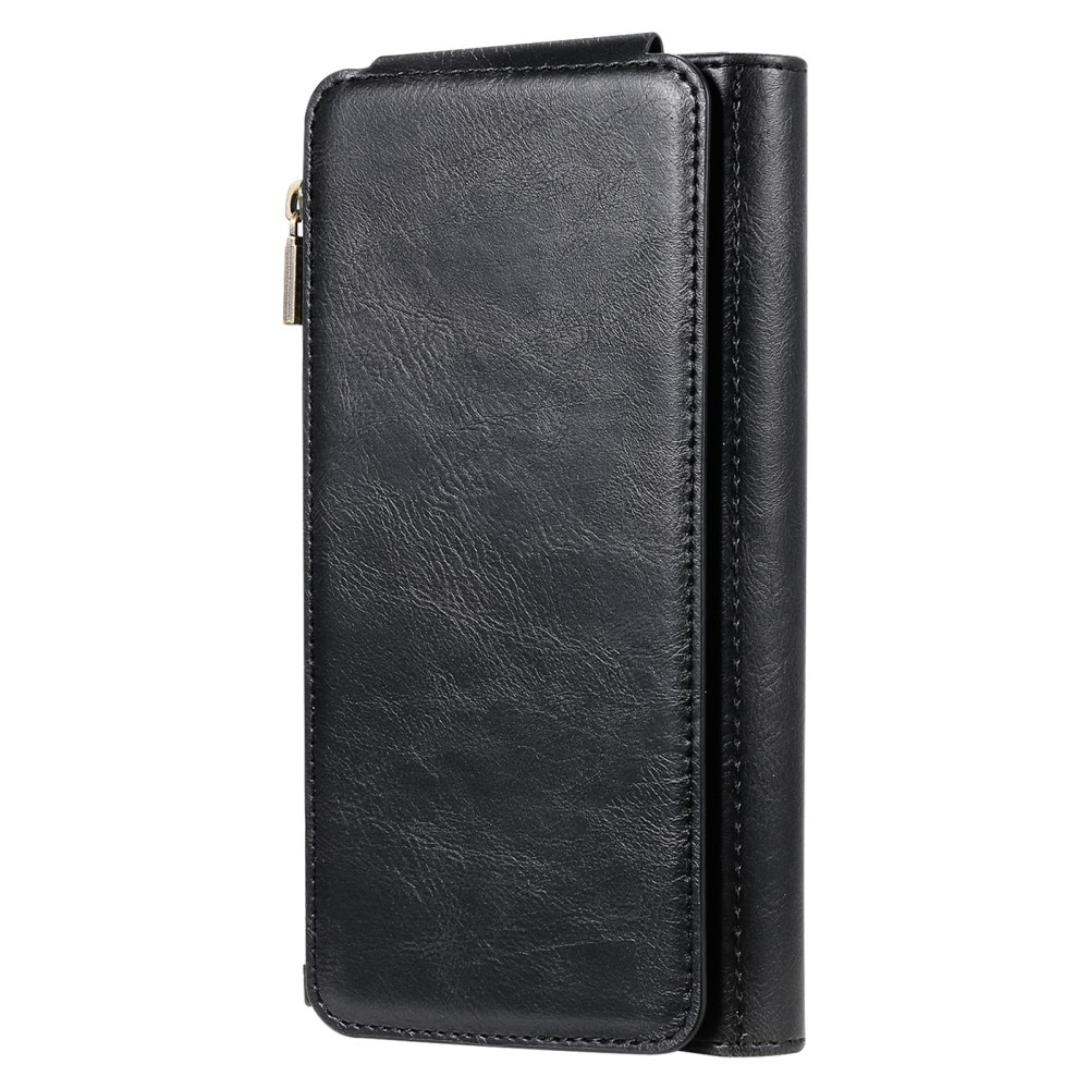 iPhone 16 Pro Magnet Leather Multi-Wallet schwarz