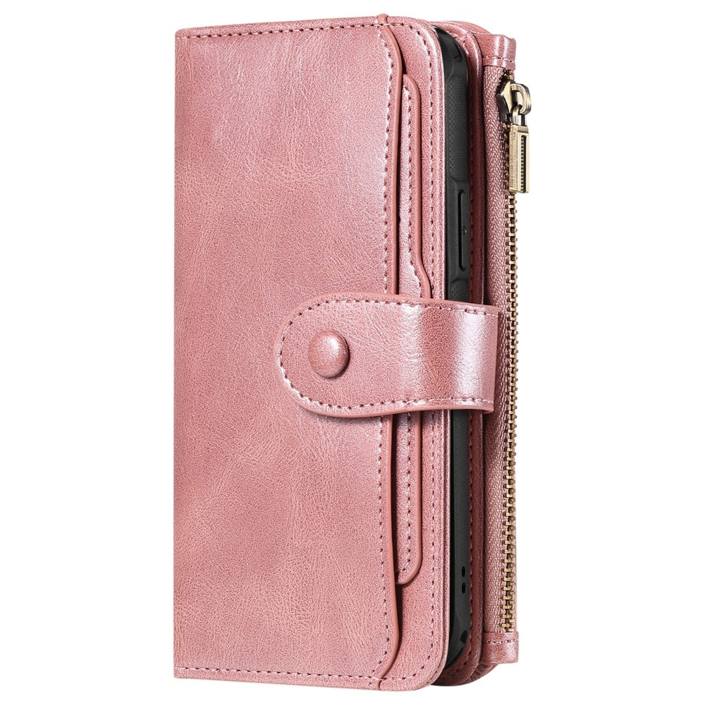 iPhone 16 Magnet Leather Multi-Wallet rosa