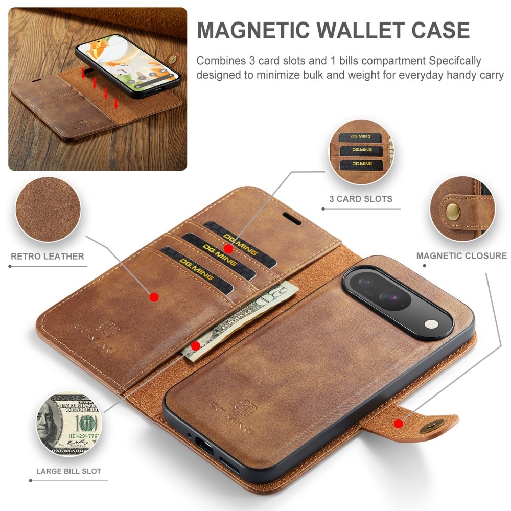 Handytasche Magnetische Google Pixel 9 Pro Cognac