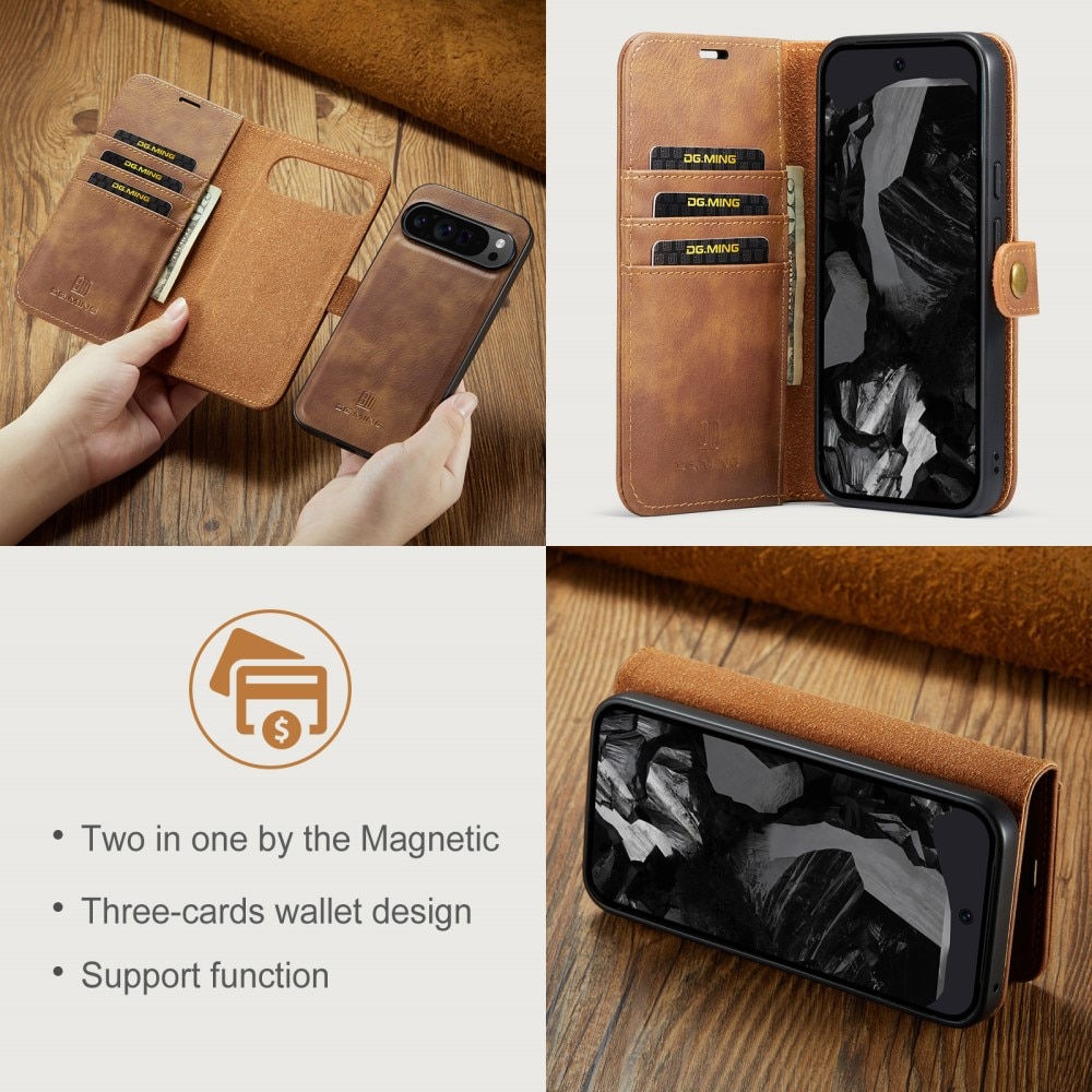 Handytasche Magnetische Google Pixel 9 Pro XL Cognac