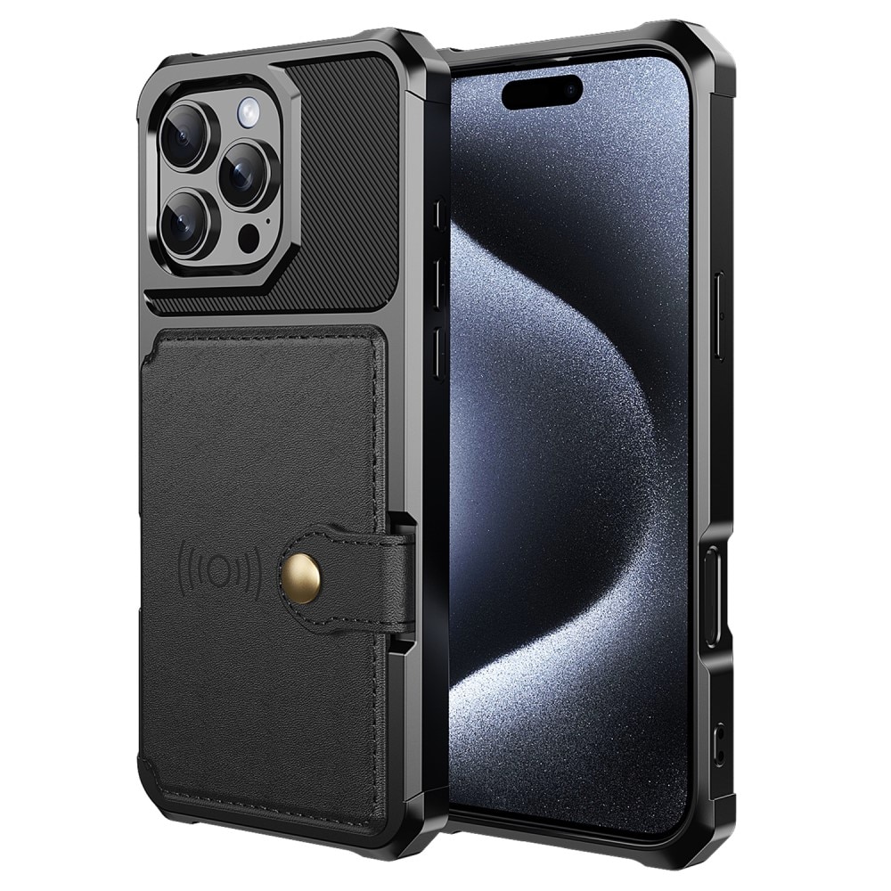 iPhone 16 Pro Tough Multi-slot Case schwarz