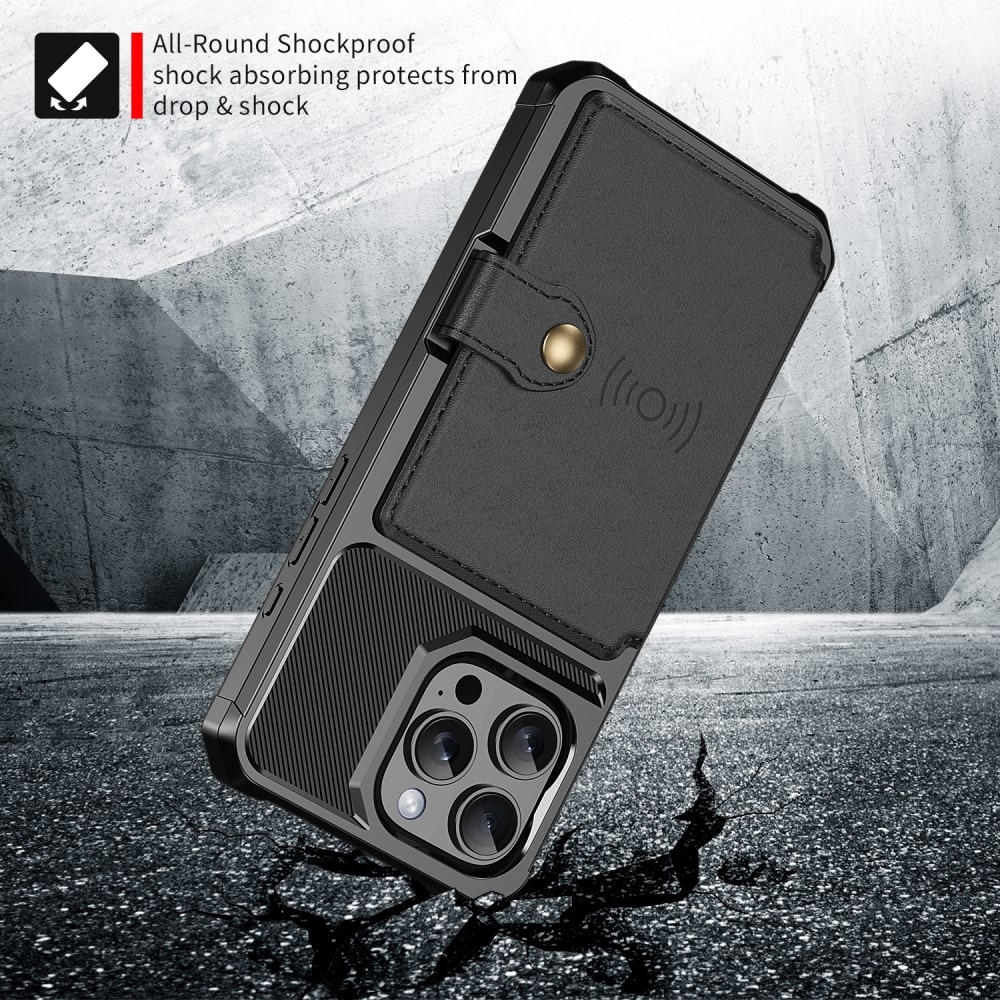 iPhone 16 Pro Tough Multi-slot Case schwarz