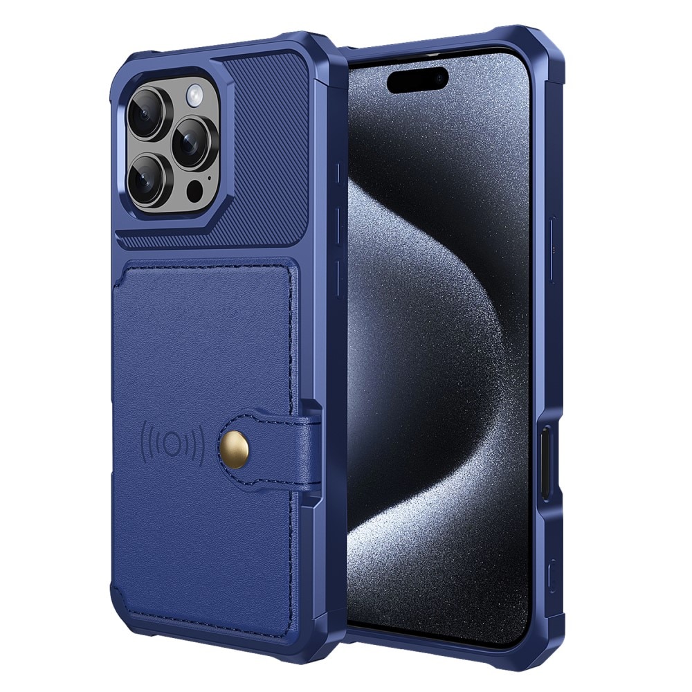 iPhone 16 Pro Tough Multi-slot Case blau