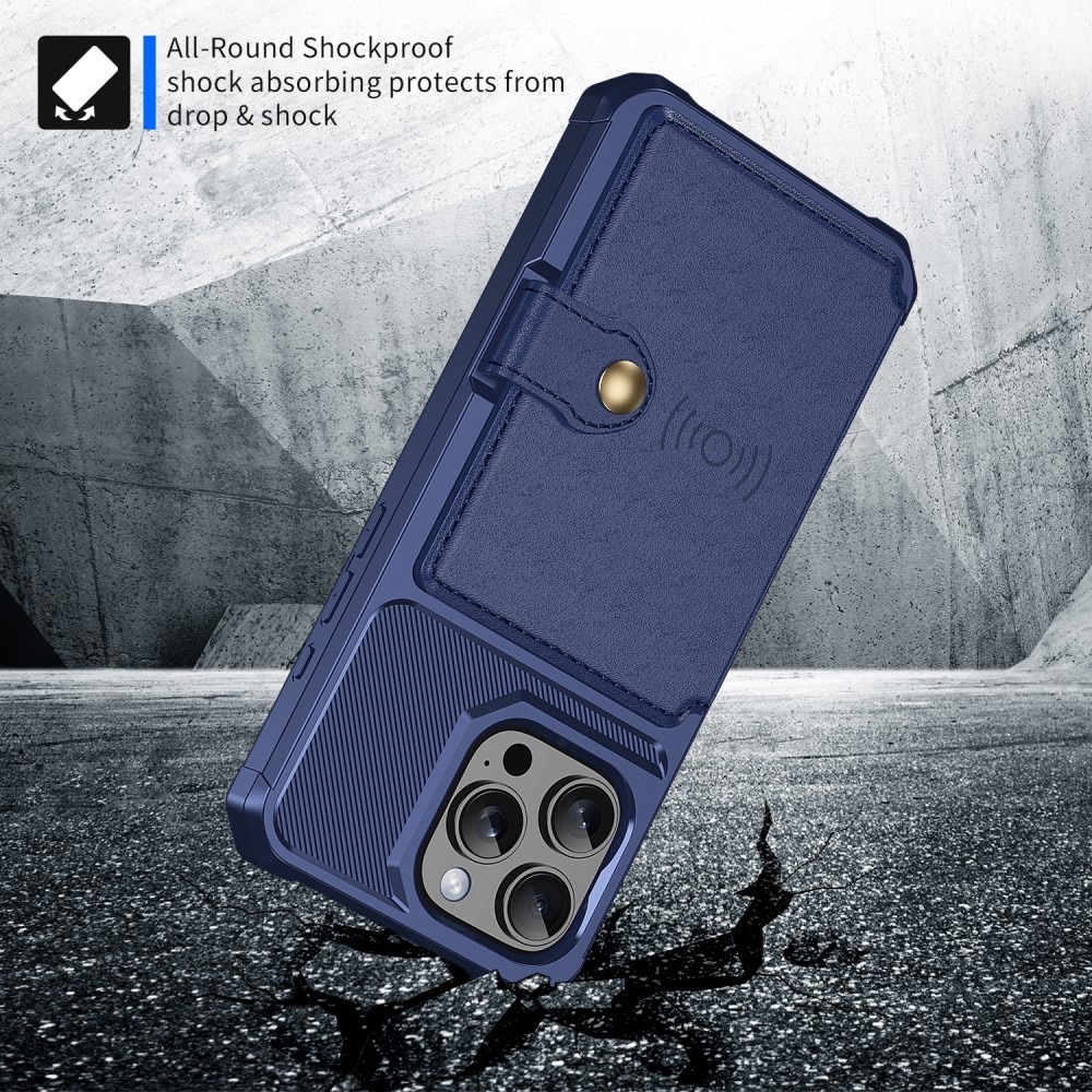 iPhone 16 Pro Tough Multi-slot Case blau