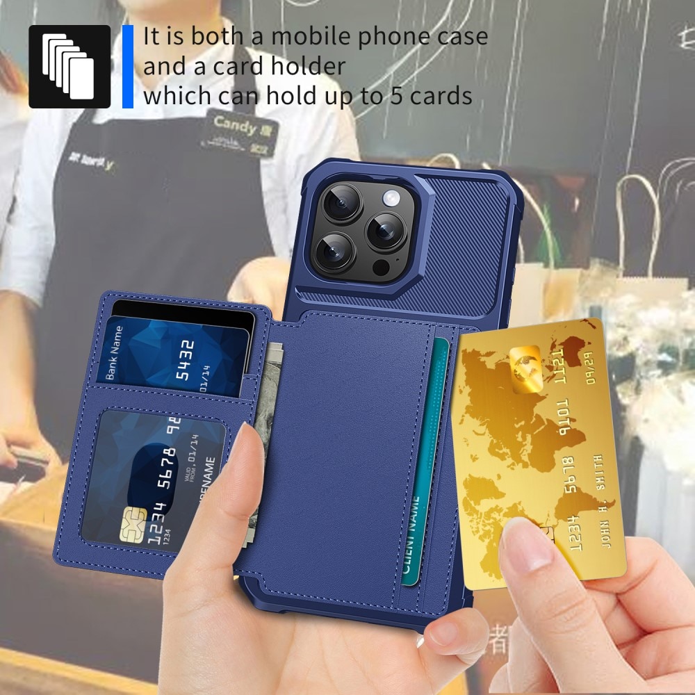 iPhone 16 Pro Tough Multi-slot Case blau