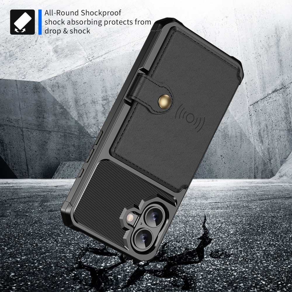 iPhone 16 Tough Multi-slot Case schwarz