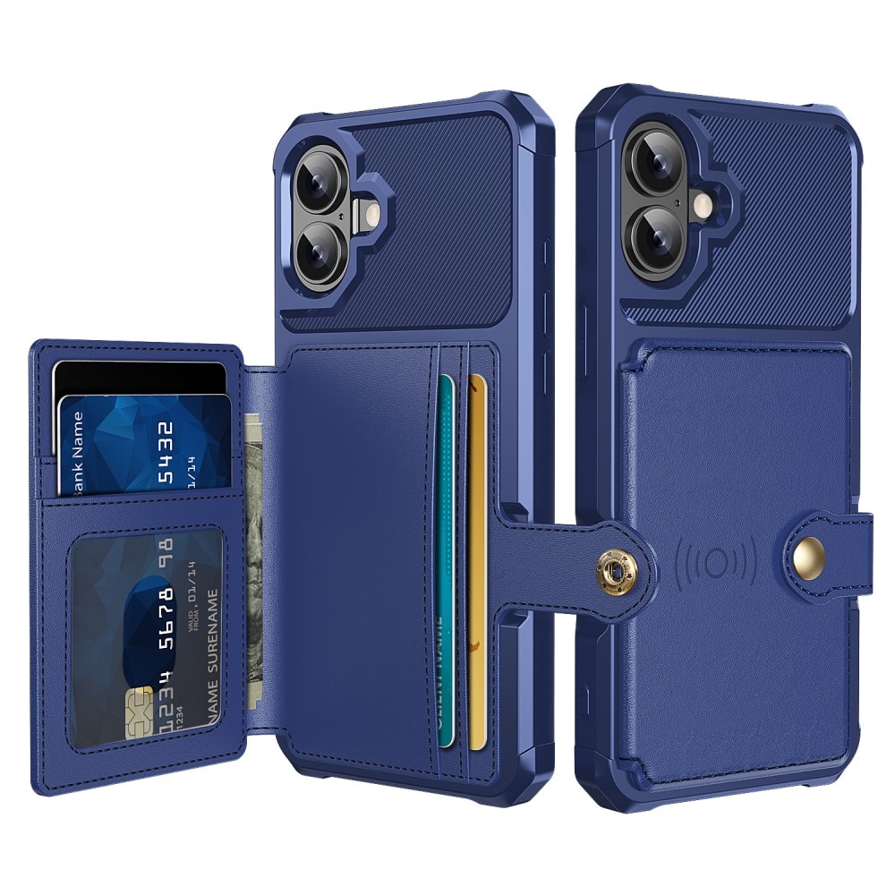 iPhone 16 Tough Multi-slot Case blau