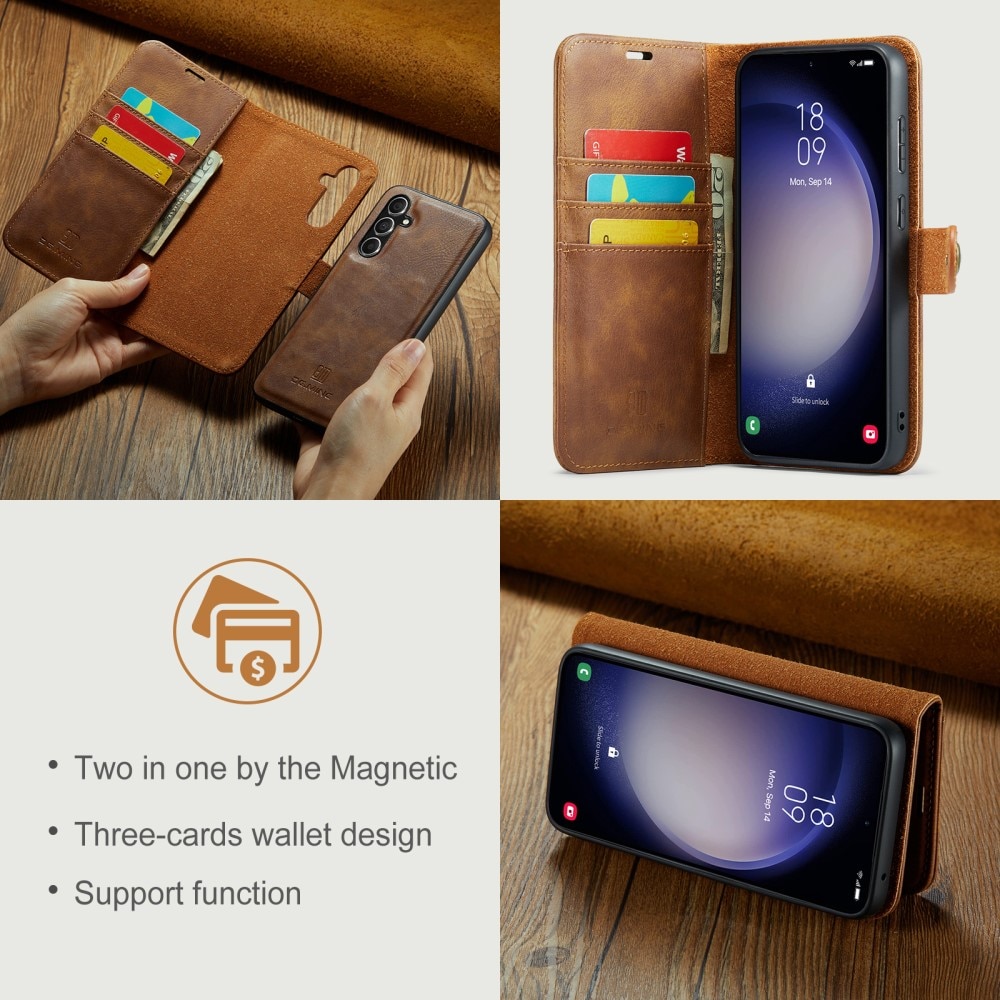 Handytasche Magnetische Samsung Galaxy S24 FE Cognac