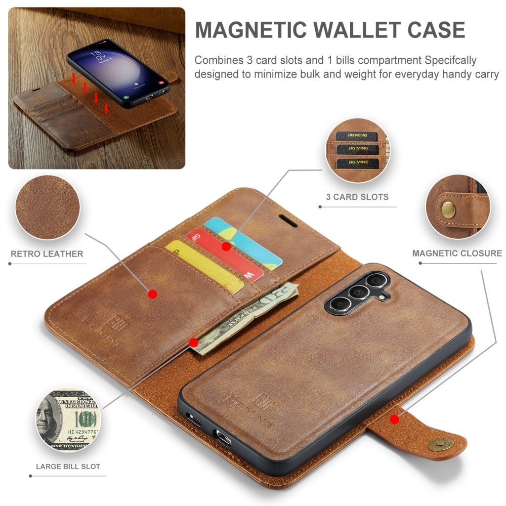 Handytasche Magnetische Samsung Galaxy S24 FE Cognac