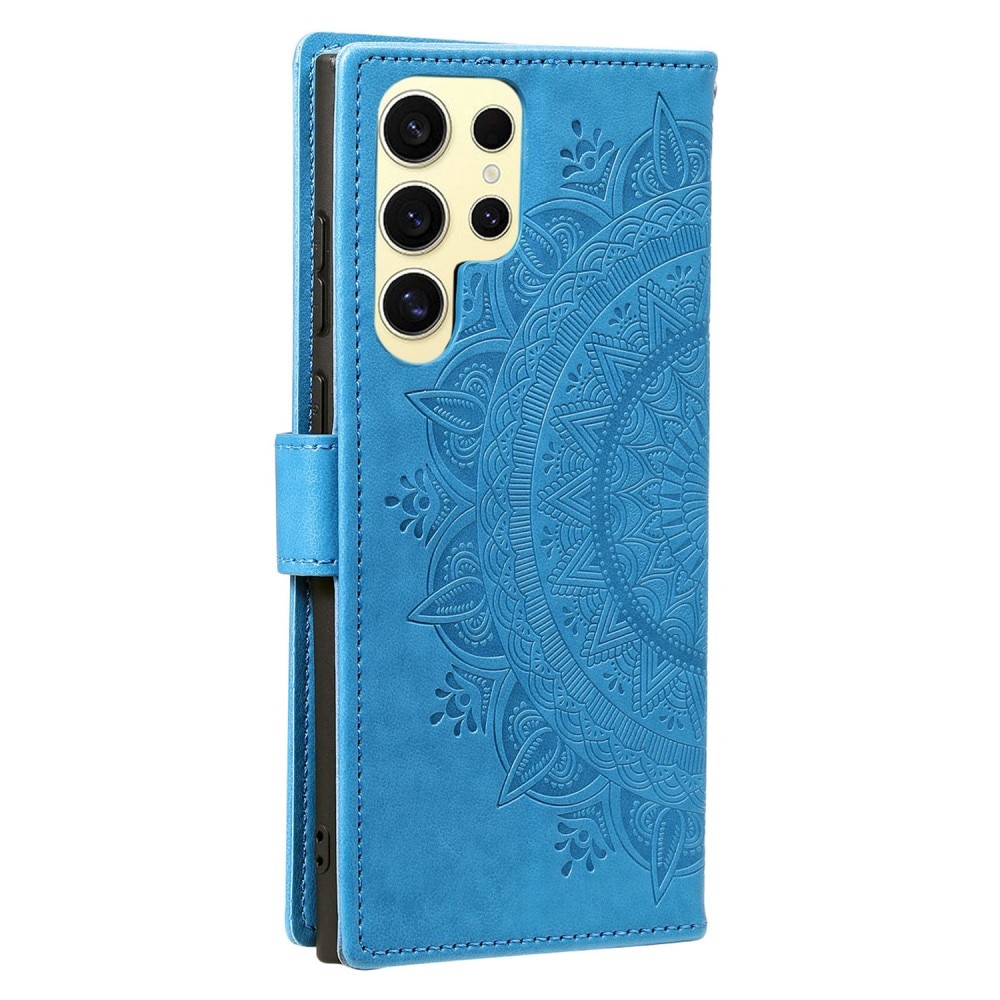 Samsung Galaxy S25 Ultra Handytasche Mandala blau