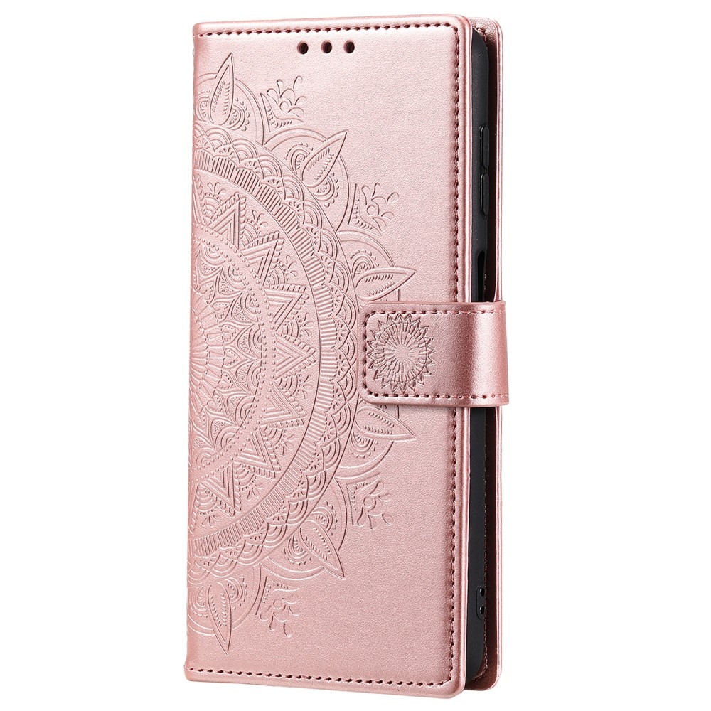 Samsung Galaxy S25 Ultra Handytasche Mandala roségold