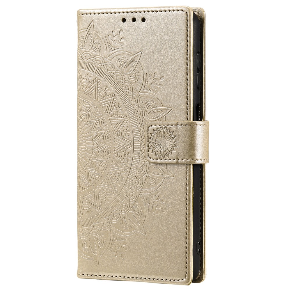 Samsung Galaxy S25 Ultra Handytasche Mandala gold