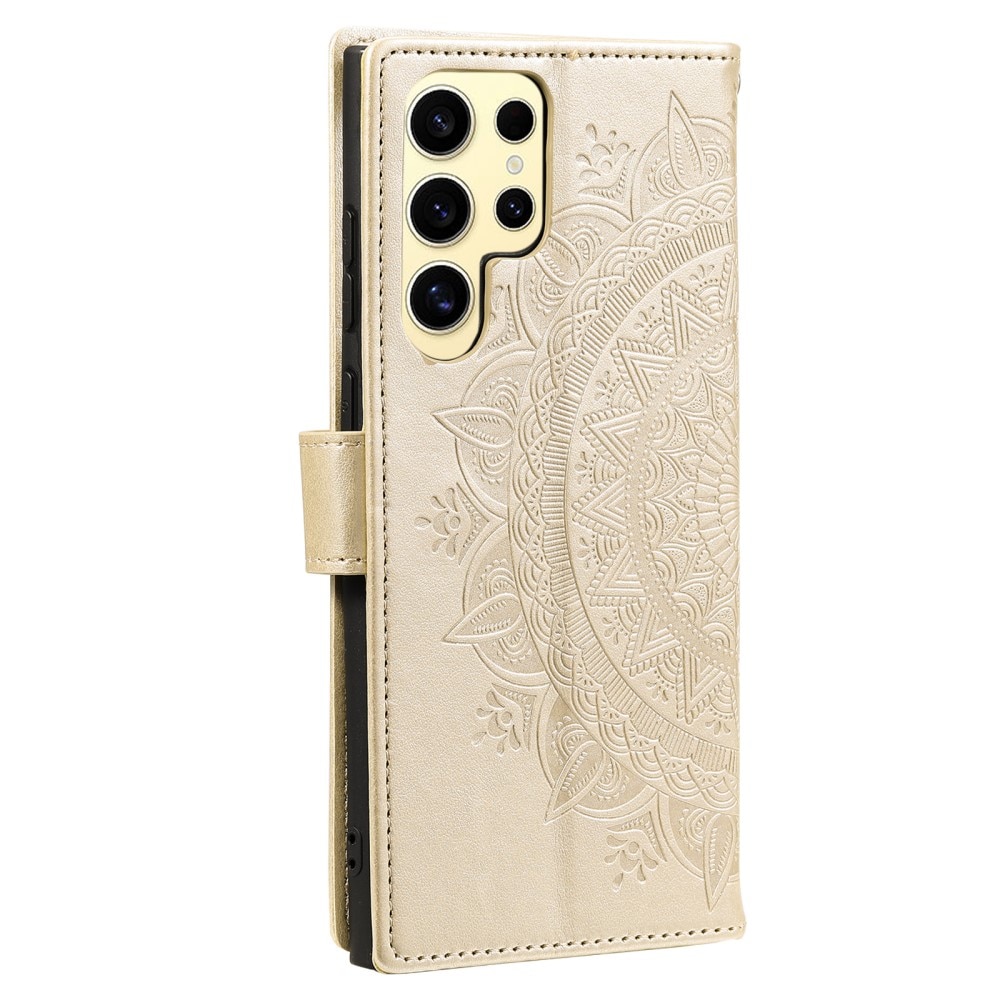 Samsung Galaxy S25 Ultra Handytasche Mandala gold