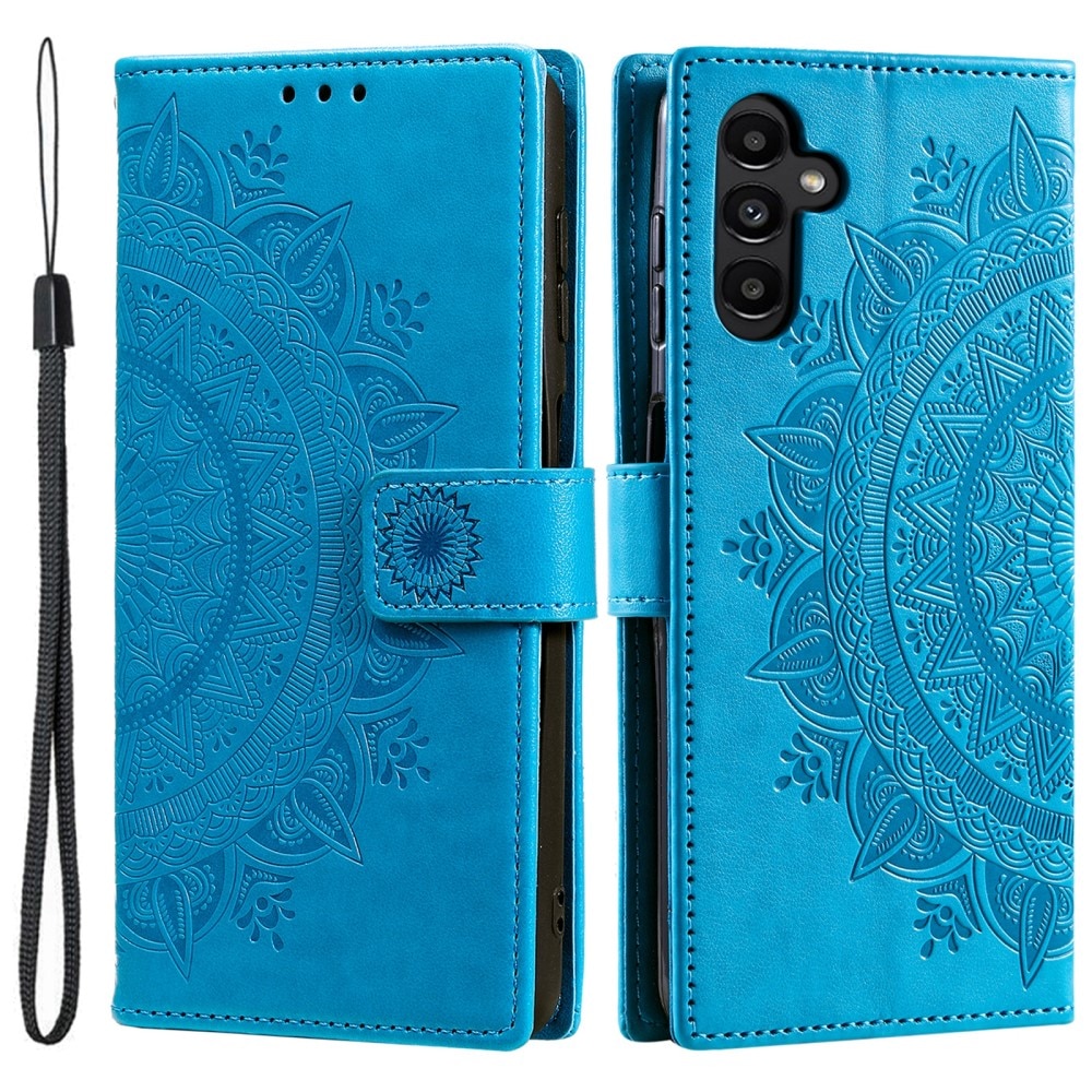 Samsung Galaxy S25 Plus Handytasche Mandala blau