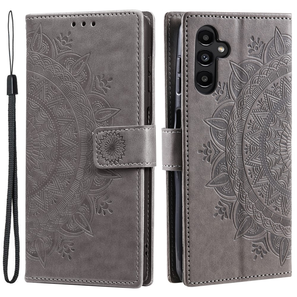 Samsung Galaxy S25 Plus Handytasche Mandala grau