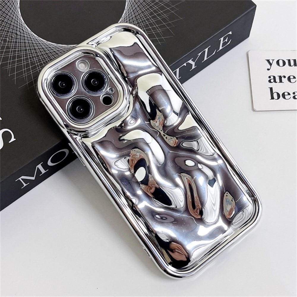 iPhone 16 Pro Max Wavy TPU-hülle, silber