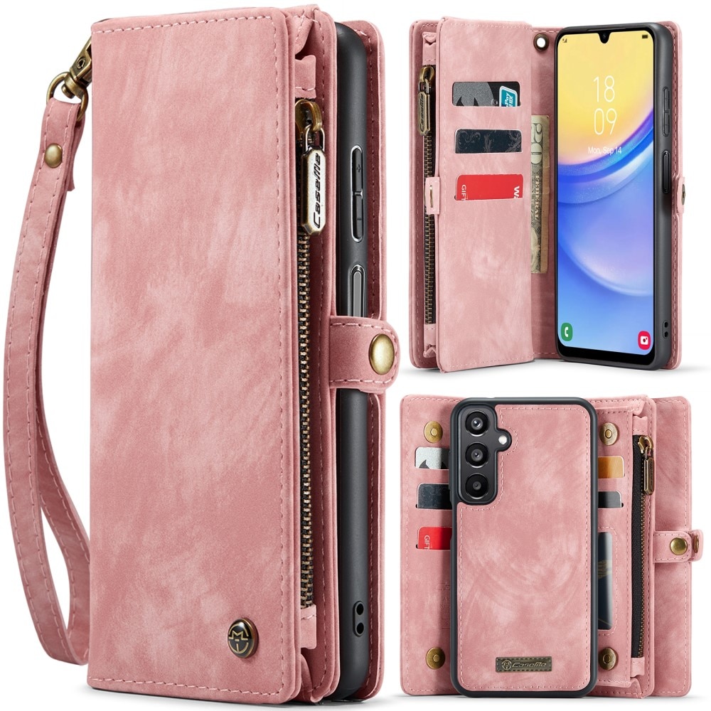 Multi-slot Portemonnaie-Hülle Samsung Galaxy A16 rosa