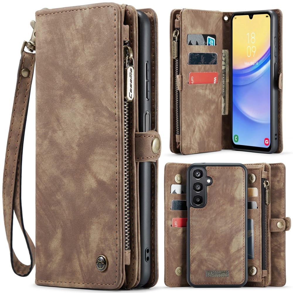 Multi-slot Portemonnaie-Hülle Samsung Galaxy A16 braun