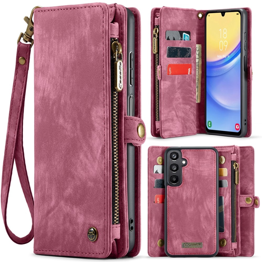 Multi-slot Portemonnaie-Hülle Samsung Galaxy A16 rot