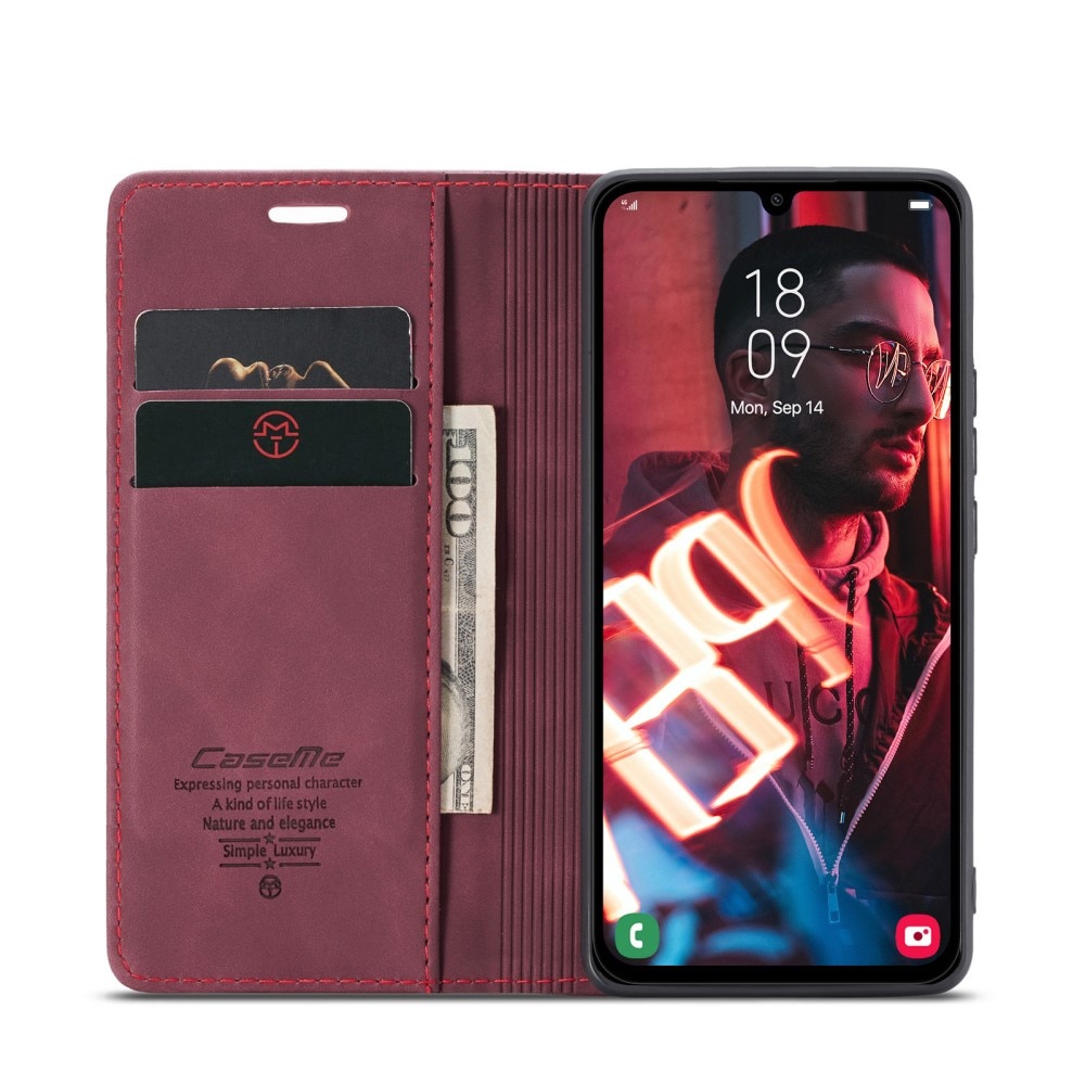 Slim Portemonnaie-Hülle Samsung Galaxy A36 Rot