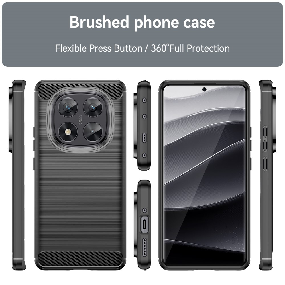 Xiaomi Redmi Note 14 Pro Hülle TPU Brushed Black