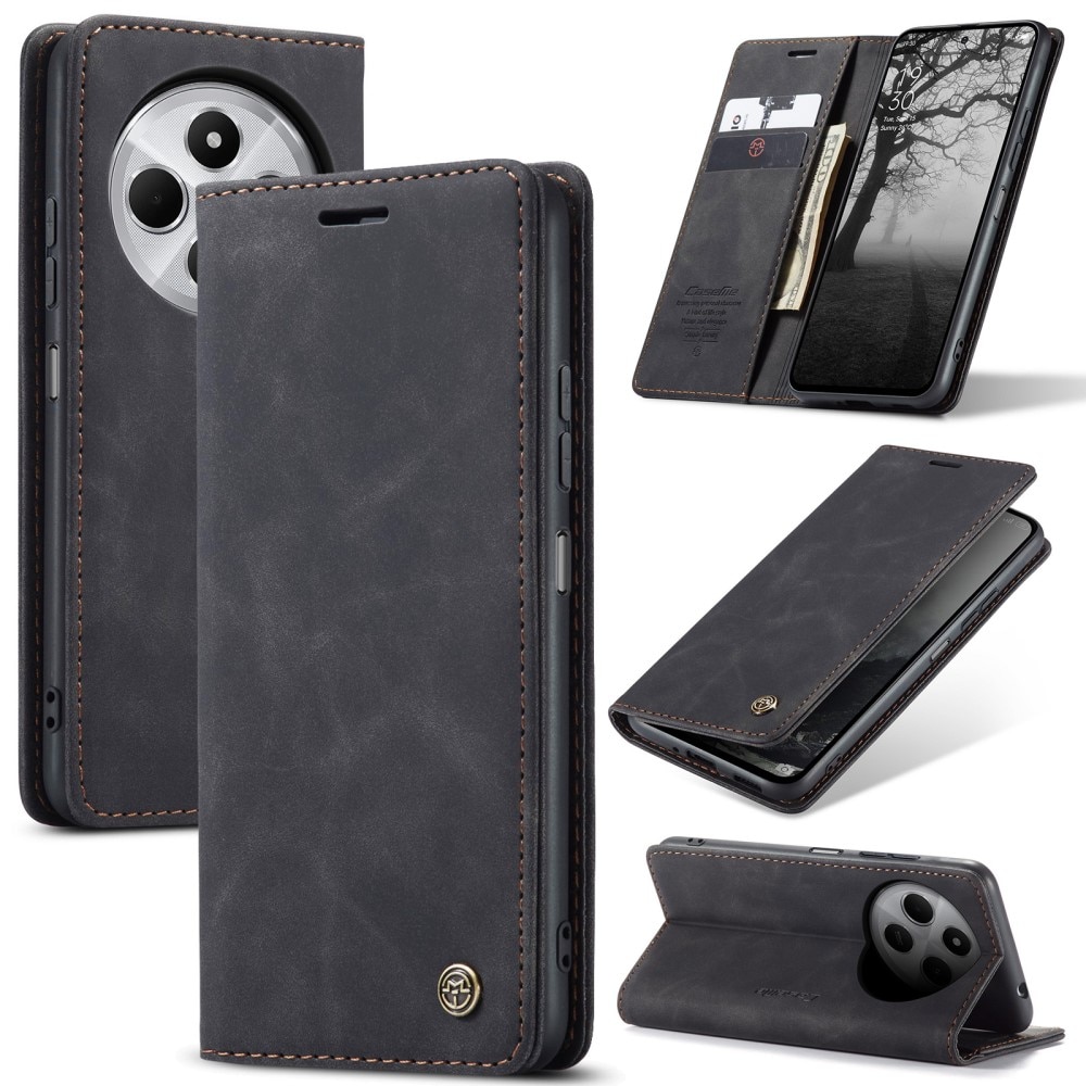 Slim Portemonnaie-Hülle Xiaomi Redmi 14C Schwarz