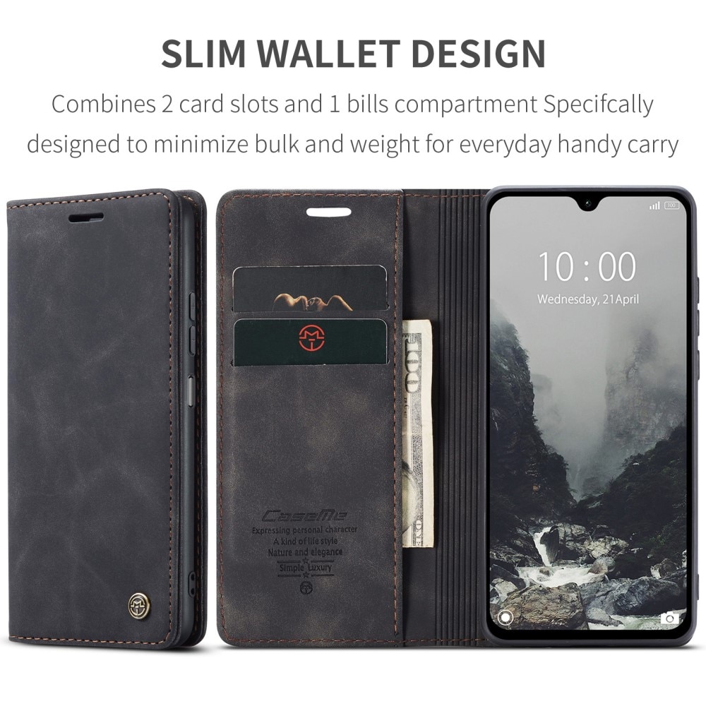 Slim Portemonnaie-Hülle Xiaomi Redmi 14C Schwarz