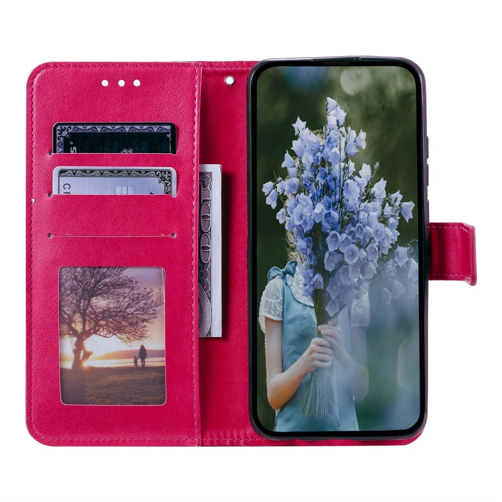 Google Pixel 9a Handytasche Mandala Cerise