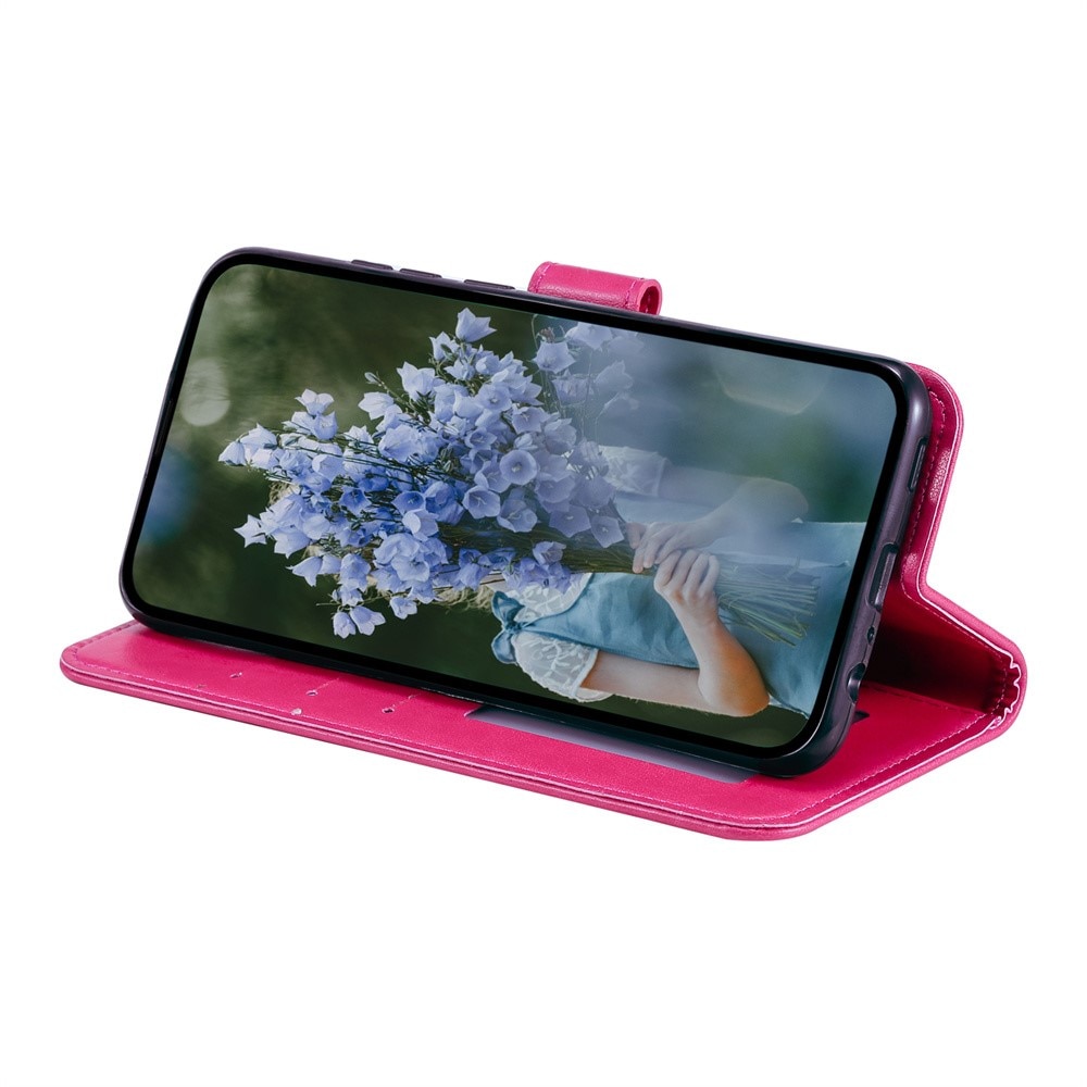 Google Pixel 9a Handytasche Mandala Cerise