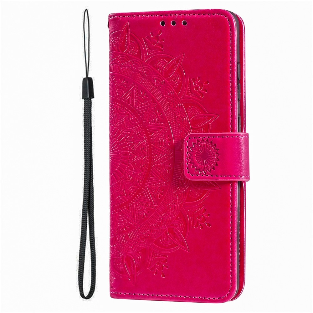 Google Pixel 9a Handytasche Mandala Cerise