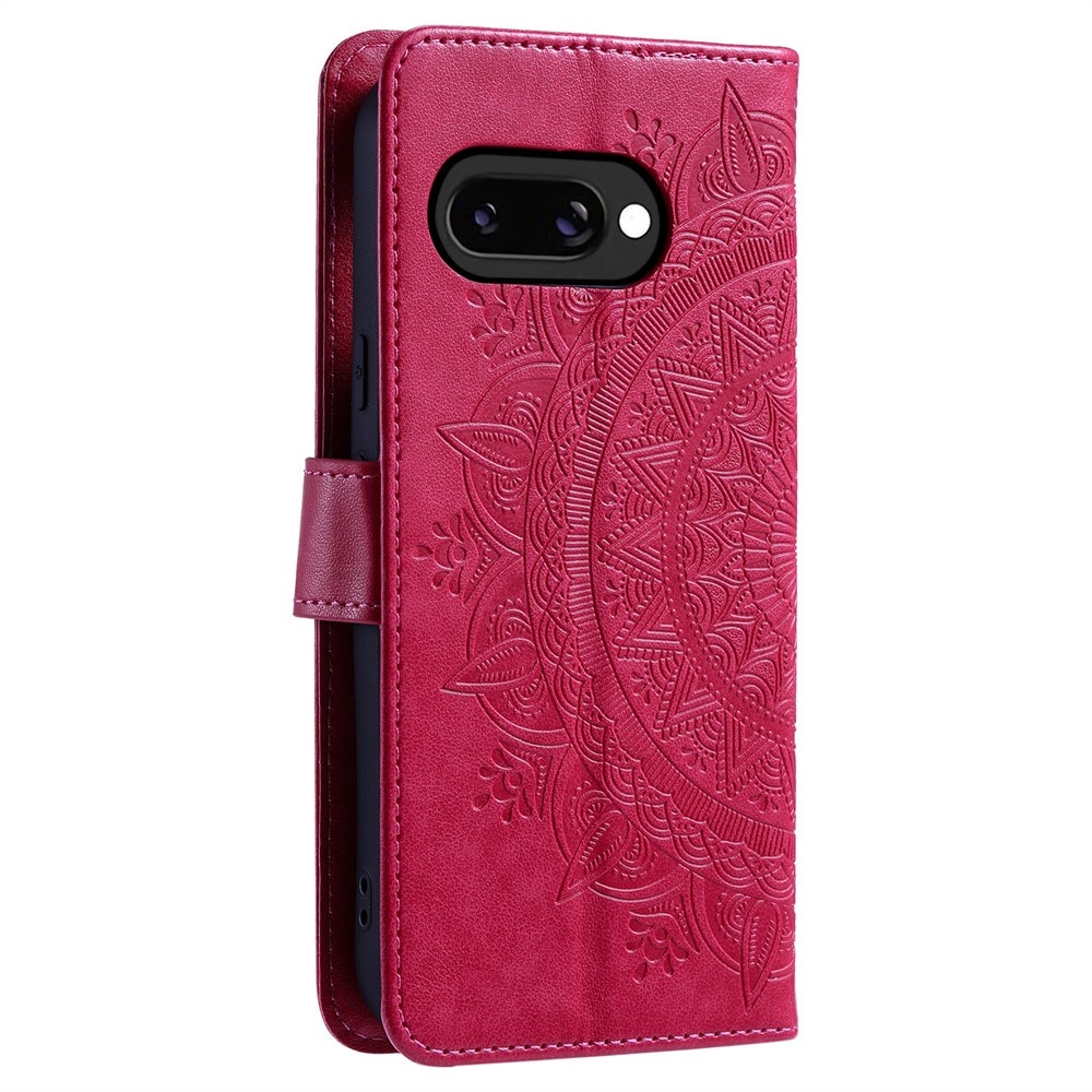 Google Pixel 9a Handytasche Mandala Cerise