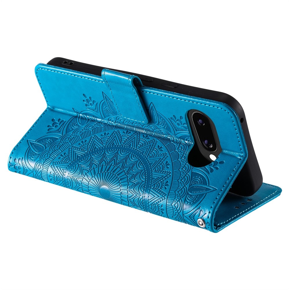 Google Pixel 9a Handytasche Mandala Blau