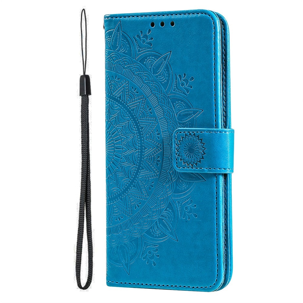 Google Pixel 9a Handytasche Mandala Blau