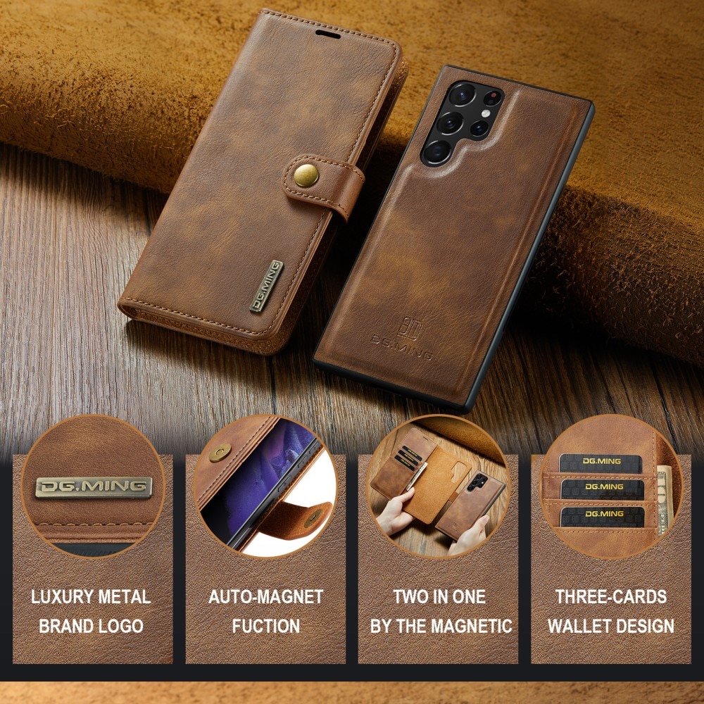 Handytasche Magnetische Samsung Galaxy S25 Ultra Cognac