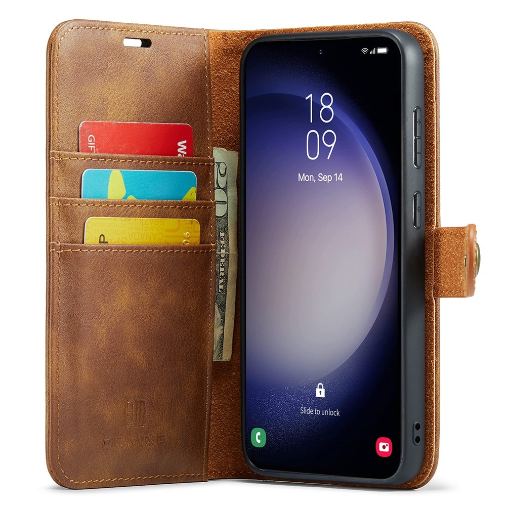 Handytasche Magnetische Samsung Galaxy S25 Cognac