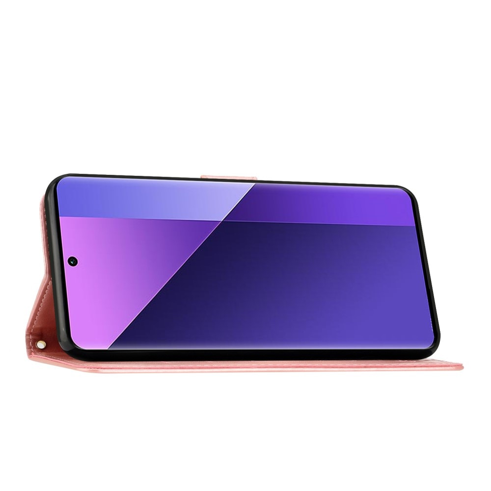 Samsung Galaxy A36 Handyhülle mit Schmetterlingsmuster, Roségold