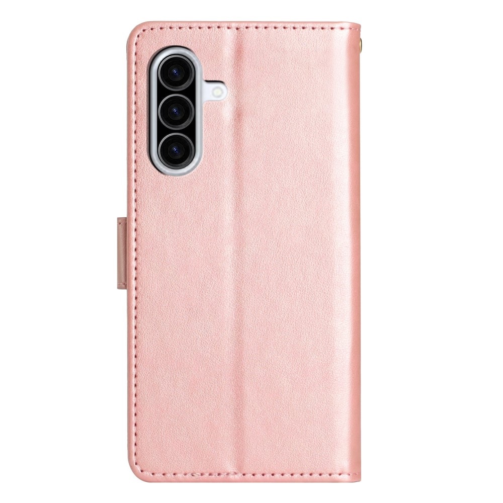 Samsung Galaxy A36 Handyhülle mit Schmetterlingsmuster, Roségold