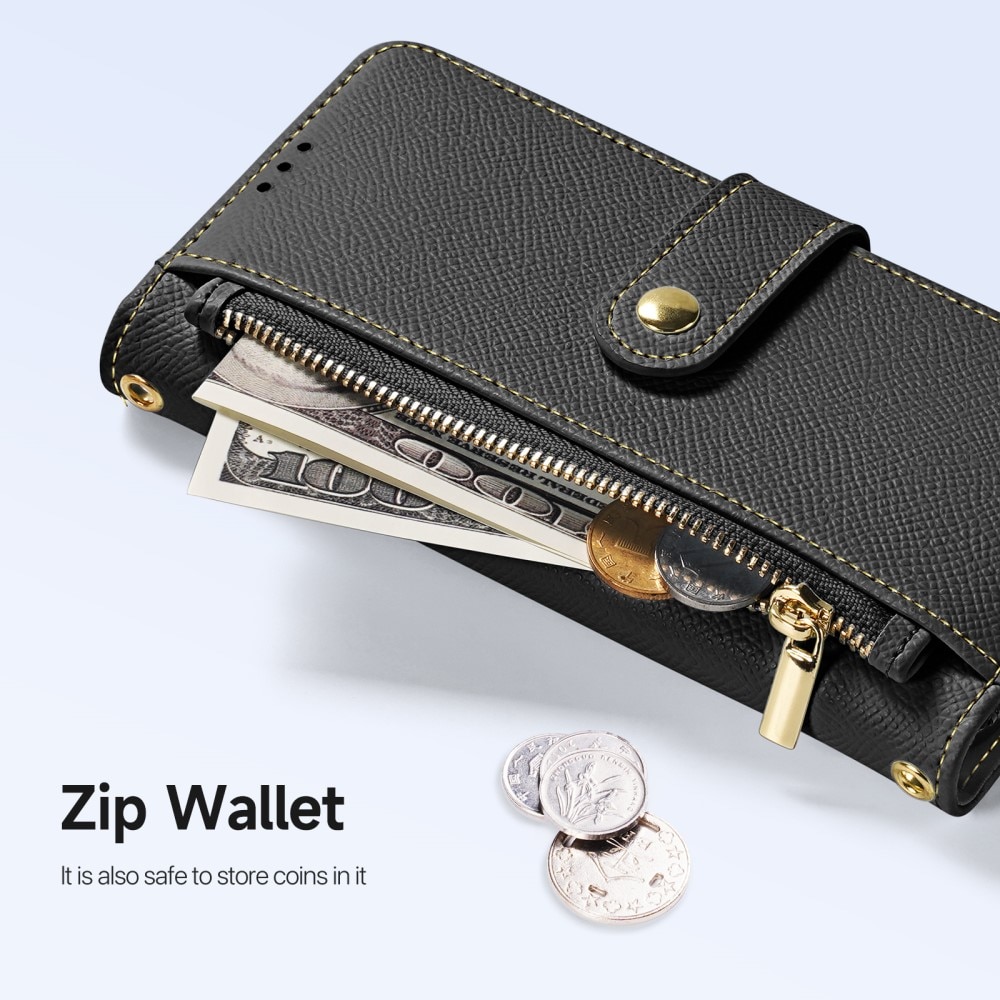 Lawa Series Magnetic Wallet Case Samsung Galaxy S25 Ultra - Black